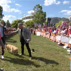 Kirk Herbstreit’s dog poops during $250K Pat McAfee contest in wild live moment