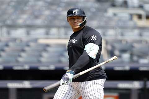 Aaron Judge on cusp of rejoining Yankees after elbow injury