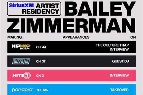SiriusXM Kicks Off Multi-Channel Artist Residency Initiative With Maroon 5 and Bailey Zimmerman