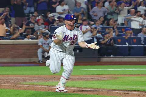 Pete Alonso’s three-run blast puts him within one homer of tying Mets’ record