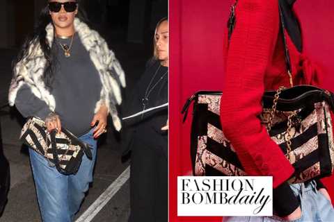 Rihanna Was Captured Dining at Giorgio Baldi in an Archive Vintage Fur Store with Bomb Valentino..