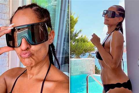 Tracee Ellis Ross Shows Off Figure in Black Bikini
