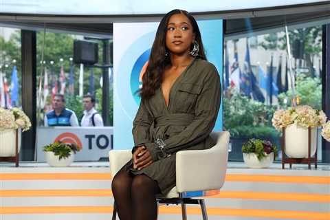 Naomi Osaka Stuns in Full Olive Green Ferragamo Look with Alexis Bittar Jewelry on the Today Show