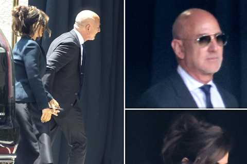 Jeff Bezos and Lauren Sánchez Arrive at Mother Jacklyn's Funeral