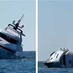New Luxury Yacht Capsizes and Sinks Mere Minutes After Launching