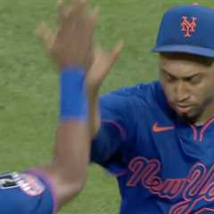 Edwin Diaz’s wild escape act helps Mets survive for win to open key Reds series