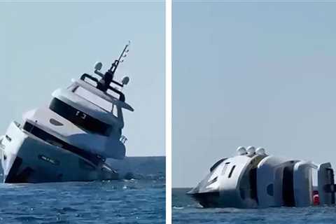 New Luxury Yacht Capsizes and Sinks Mere Minutes After Launching