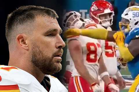 Travis Kelce Brutally Slapped in Face During Chiefs Game