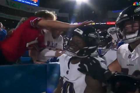 Bills fan who hit, got shoved by Lamar Jackson banned from all NFL stadiums