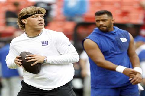 The Giants are ready for whenever Jaxson Dart takes the reins from Russell Wilson