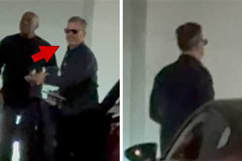 Jimmy Kimmel Pops Up With Security at Lawyers' Offices After Suspension