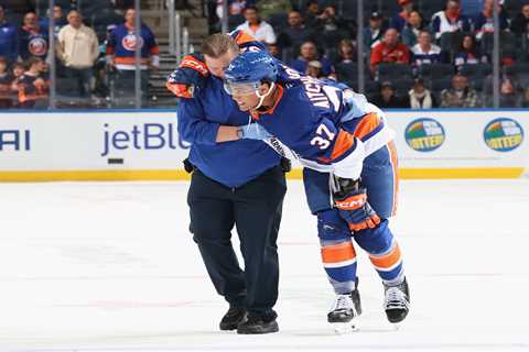 Islanders avoid disaster as Kashawn Aitcheson skirts major injury after scary hit