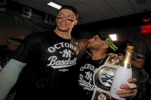 Yankees go wild in celebration after clinching playoff spot: ‘Don’t take that s–t for granted’