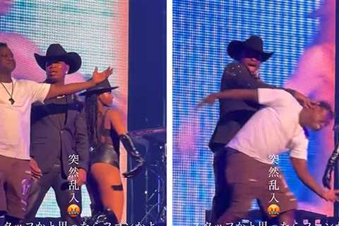 Ne-Yo Manhandles Fan Who Jumped Onstage During Japan Show on Video