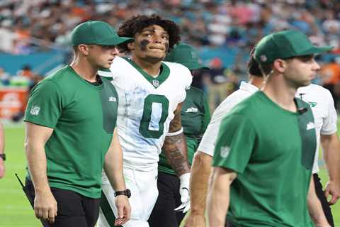 Braelon Allen fumbles, injures knee in all-around miserable Jets performance