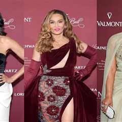 On the Scene at the 2025 Angel Ball: Tina Knowles in Burgundy Valdrin Sahiti, Michelle Williams in..