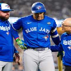 Dodgers fans cheer as Blue Jays’ George Springer exits World Series Game 3 early with injury
