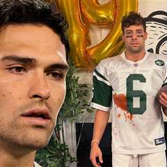 Comedian Benedict Polizzi Mocks Mark Sanchez Stabbing With Halloween Costume