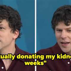 “I Don’t Know Why”: The Casual Way Jesse Eisenberg Announced He’s Donating A Kidney To A Stranger..