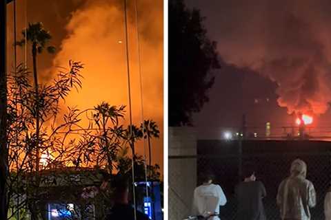 California Refinery Explosion Turns Night Sky Into Orange Fireball, Video Shows