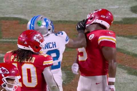 Massive Chiefs-Lions fight breaks out postgame after Brian Branch slaps JuJu Smith-Schuster