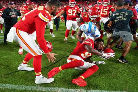 Lions’ Brian Branch suspended for sparking wild postgame brawl with Chiefs