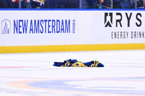 Sabres fan tossed jersey to the ice after three straight losses to open season
