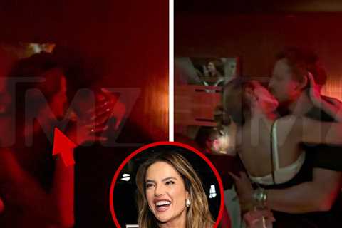 Alessandra Ambrosio Sucks Face With BF at Victoria's Secret After-Party, on Video