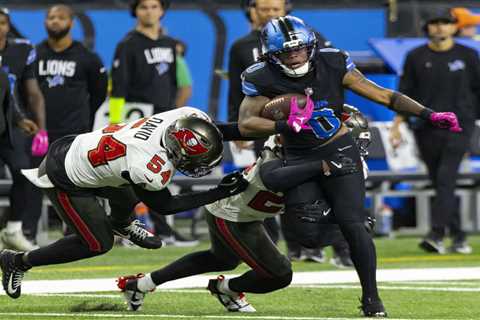 Jahmyr Gibbs’ monster night powers Lions to beatdown of Buccaneers