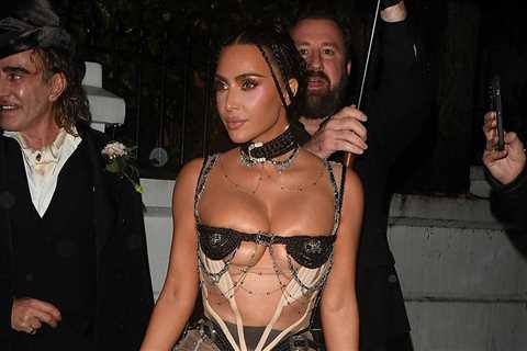 Kim Kardashian Shows Underboob During London Birthday Celebrations