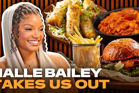 Halle Bailey Talks First Love & Solo Music Over Vegan Bites | Takes Us Out
