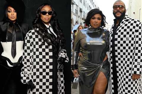 Who Wore It Better? Tyler Perry vs Brandy in Louis Vuitton’s $101,000 Pearl-Embroidered Damier Coat