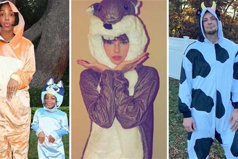 Last Minute Halloween Costume Inspo ... Cozy Onesies for the Win!