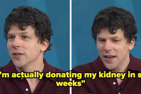 “I Don’t Know Why”: The Casual Way Jesse Eisenberg Announced He’s Donating A Kidney To A Stranger..