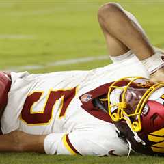 Commanders’ Jayden Daniels suffers a horrific arm injury during sack in chilling scene