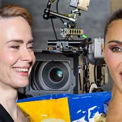 Sarah Paulson Spat a Chip Into Kim Kardashian's Eye on 'All's Fair' Set