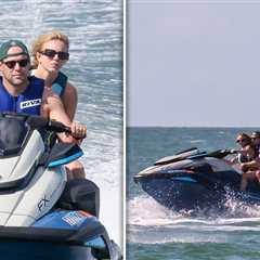 Sydney Sweeney, Scooter Braun Hold Each Other Tight On Sea-Doo Ride