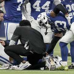 Sauce Gardner helped off field with calf injury in possible Colts blow