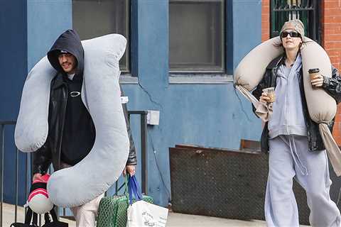 Pete Davidson Snapped Carrying Pregnancy Pillow for Girlfriend Elsie Hewitt