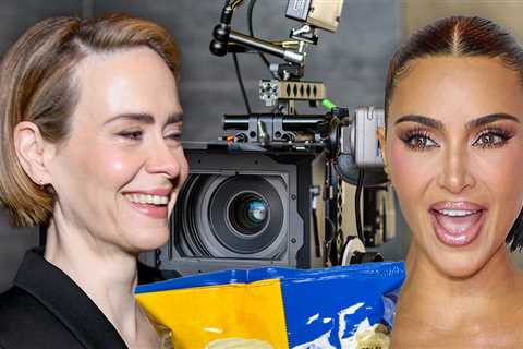 Sarah Paulson Spat a Chip Into Kim Kardashian's Eye on 'All's Fair' Set