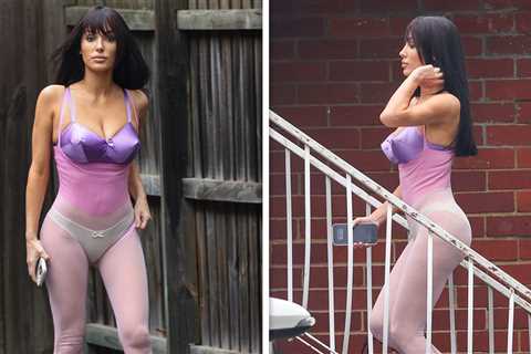 Bianca Censori Struts Through Town in Tight Outfit With Sister and Mom