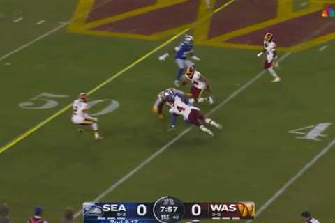 See the hip-drop tackle that got Commanders’ Frankie Luvu suspended