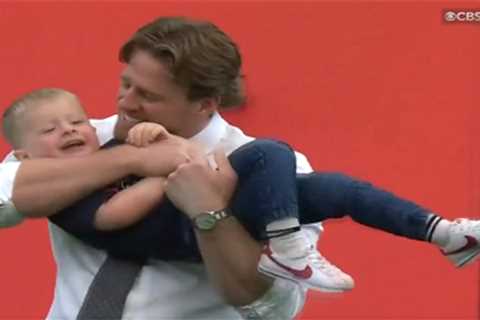 J.J. Watt plays football with 3-year-old son on same field he dominated with Texans: ‘Just..