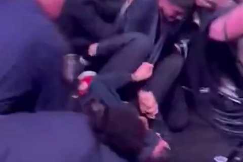 Massive brawl breaks out between Dillon Danis, Islam Makhachev’s team in ugly UFC 322 scene