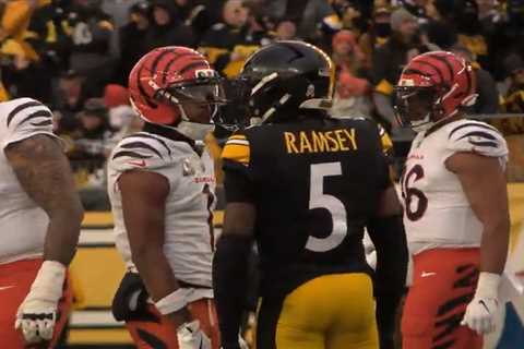 Video shows Ja’Marr Chase spitting at Jalen Ramsey before punch