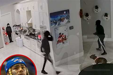 Tekashi 6ix9ine's Mom, Pup Manhandled by Burglars in Home-Invasion Video
