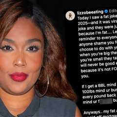 Lizzo Slams Trolls for 'Dumb Joke' About Her Weight in Fiery Instagram Post