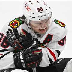 Blackhawks star Connor Bedard hurt in ‘freak accident’ during final seconds in possible injury..