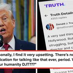 Even MAGA Voters Are Calling Trump's Remarks About Rob Reiner's Murder Classless And Disgusting