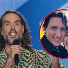 Russell Brand Slams Katy Perry's Relationship With Justin Trudeau on Video